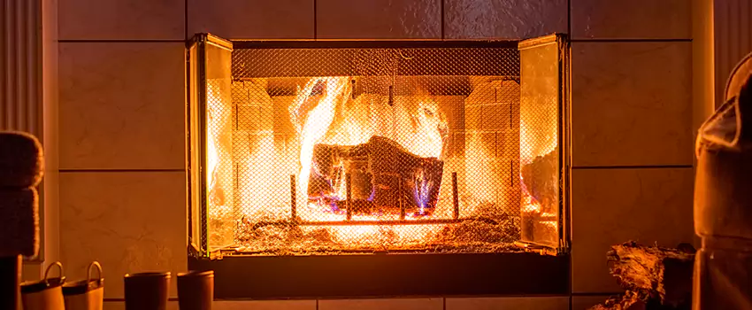 Mendota Hearth Landscape Fireplace Installation in Terre Haute, Indiana